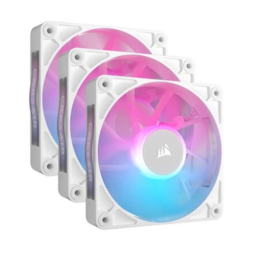 Corsair iCUE Link RX120 RGB 120mm PWM White Cabinet Fan (Triple Pack)